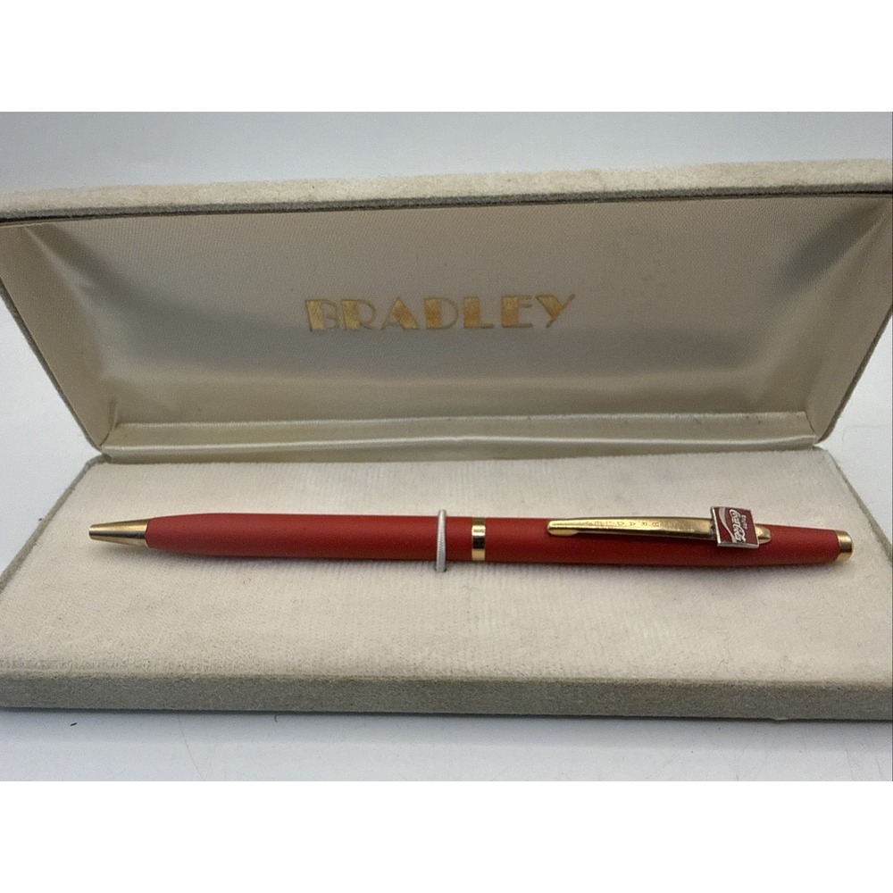 Vintage Bradley Pen Coca Cola Pen Never Used In Box